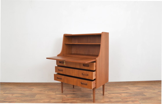 Image 1 of Mid-Century Danish Teak Secretary By Gunnar Nielsen For Tibergaard, 1960S.