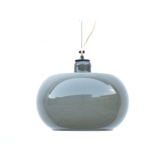 Image 1 of Lampada da soffitto vintage in vetro Alessandro Pianon Lumen Italia 1960