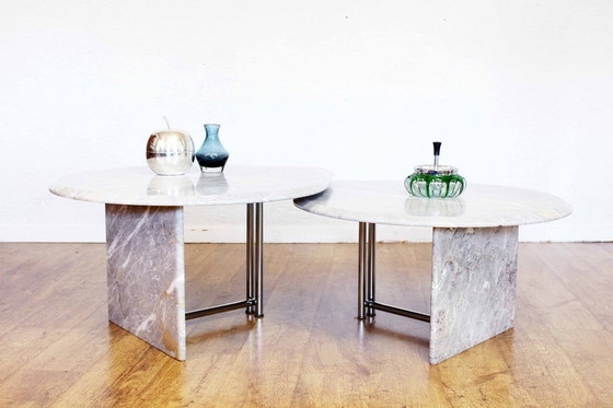 Image 1 of 2x marble coffee tables 