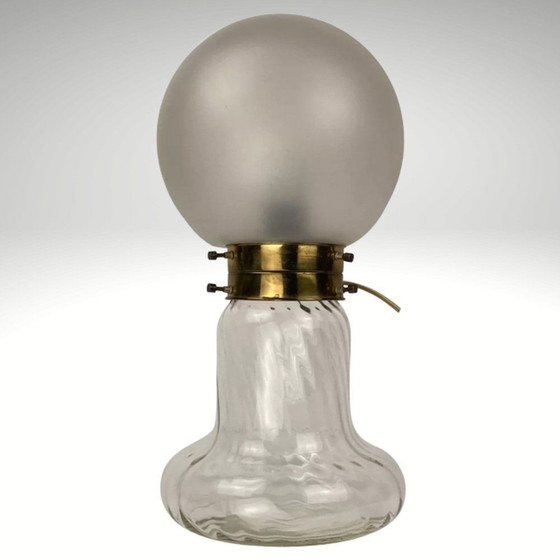 Image 1 of Art Deco Style Mushroom Table Lamp In Swirl