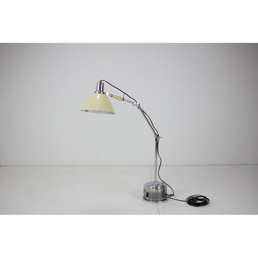 Vintage art-deco adjustable lamp, Czechoslovakia