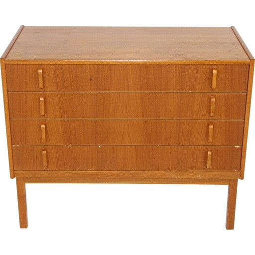 Scandinavian vintage teak chest of drawers by Bodafors, Sweden 1960