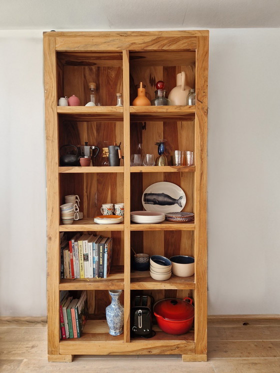 Image 1 of Bookcase / Serving Cabinet Tropical Hardwood
