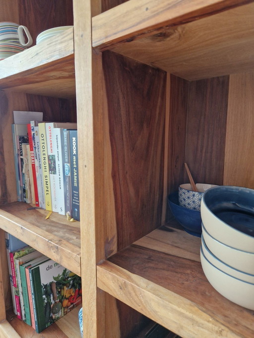 Bookcase / Serving Cabinet Tropical Hardwood