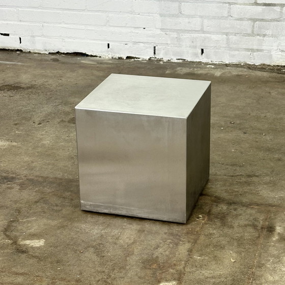 Image 1 of Stainless Steel Design Side Table In Cube Shape