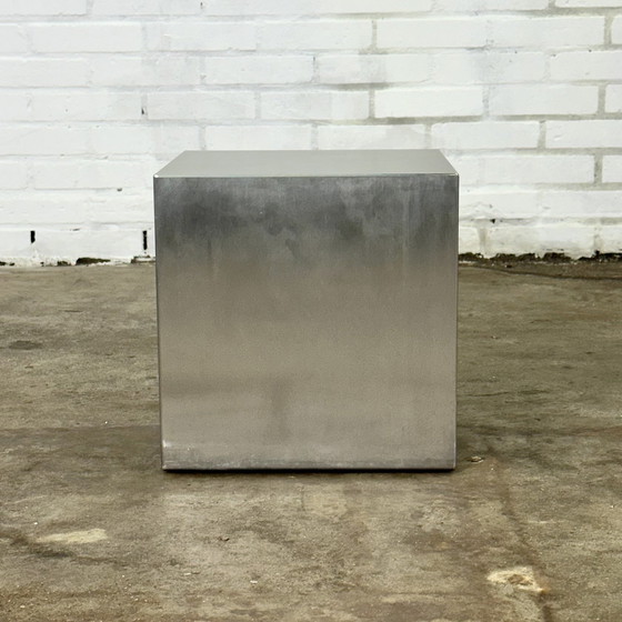 Image 1 of Stainless Steel Design Side Table In Cube Shape