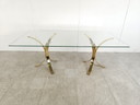Vintage brass dining table, 1970s