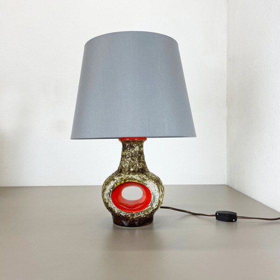 Image 1 of Vintage fat lava ceramic table lamp by Dümler and Breiden, Germany 1970s