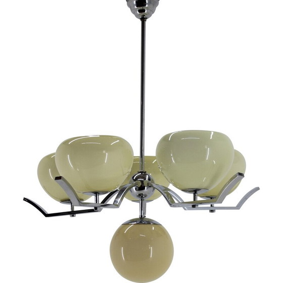 Image 1 of Vintage Art Deco chandelier, Czechoslovakia 1930