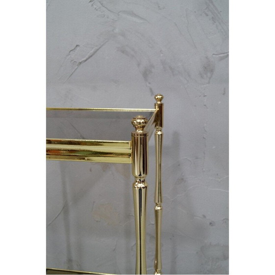 Image 1 of Mensola vintage in ottone di Hollywood Regency, Italia 1970