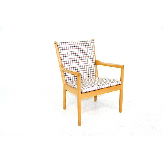 Image 1 of Vintage beechwood armchair by Hans Wegner for Fritz Hansen, 1980