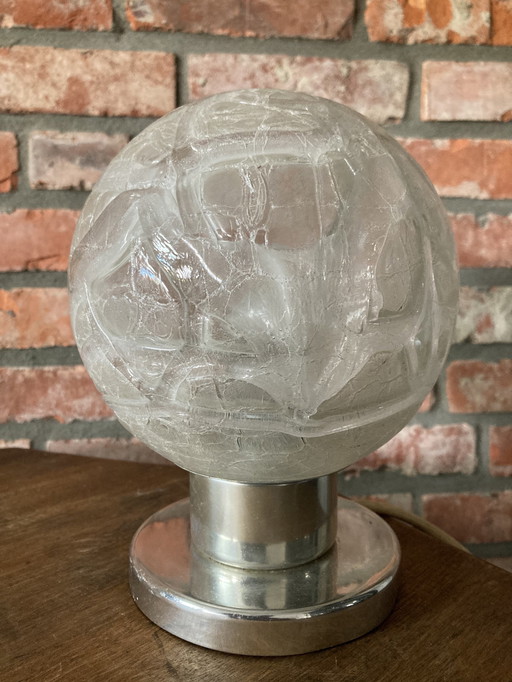 Doria leuchten vintage design lamp ice glass