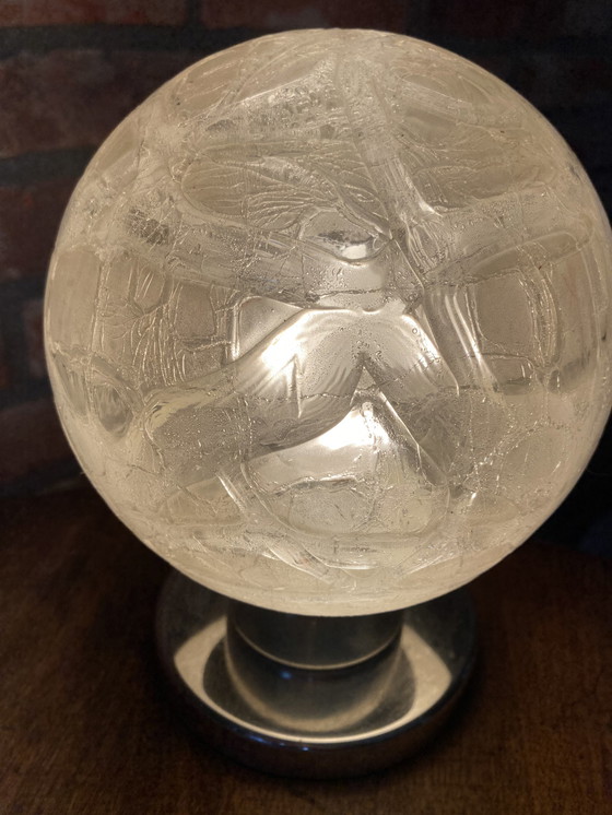 Image 1 of Doria leuchten lampe design vintage verre à glace