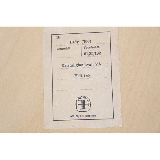 Image 1 of Mobiletto vintage in rovere di Nybrofabriken Fröseke, Svezia, 1960