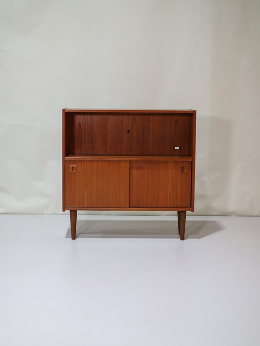 Bookcase With Doors Teak Danish Vintage