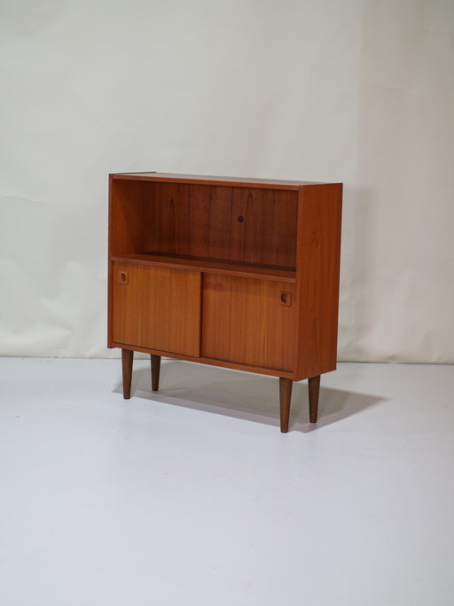 Bookcase With Doors Teak Danish Vintage