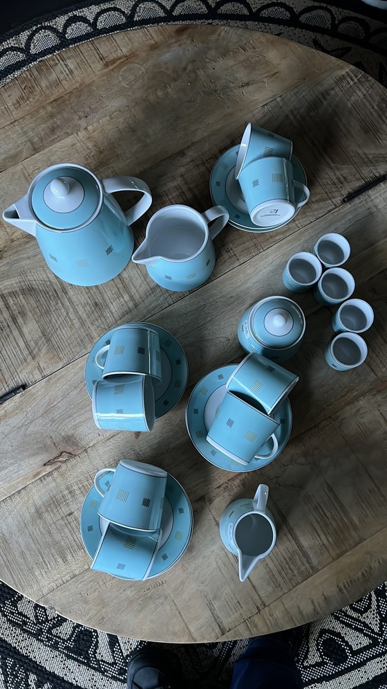 Image 1 of Service à café/thé vintage L Dake En Zn Amsterdam