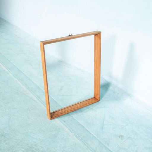 Scandinavian 1960s mirror pine, bohemian minimalist