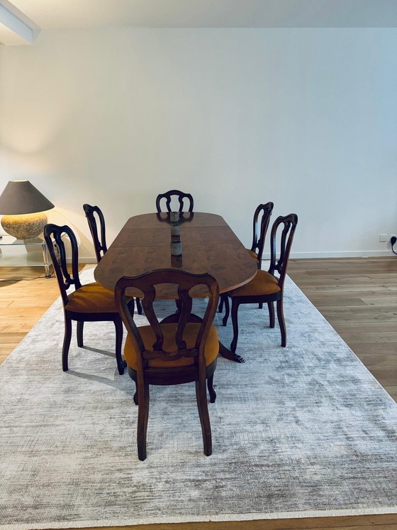 Image 1 of Classic Dining Table with 6 Chairs