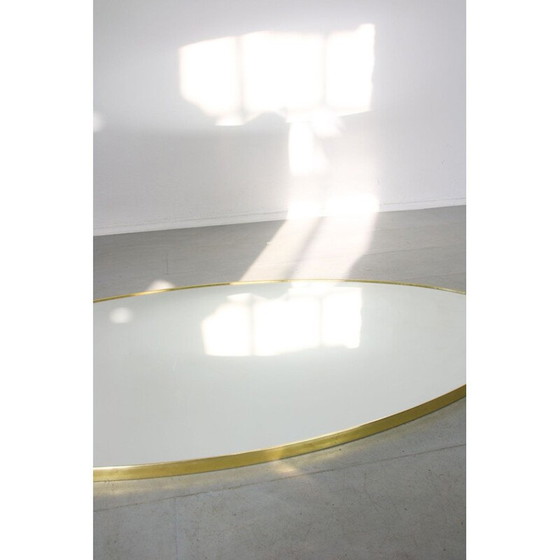Image 1 of Vintage oval mirror with gold frame, 1970