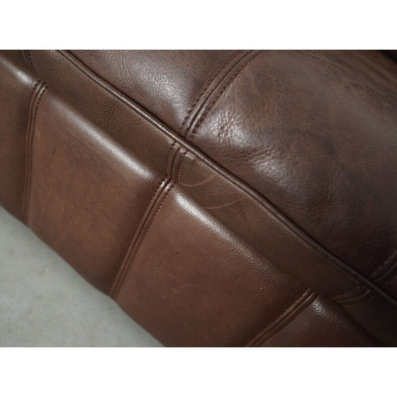 Image 1 of Vintage Swiss brown leather sofa by De Sede, 1970s