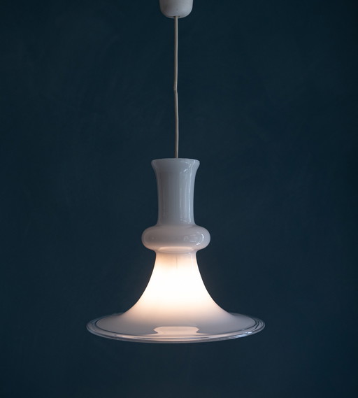 Holmegaard Etude - Lampe suspendue danoise des années 1970 par Michael Bang