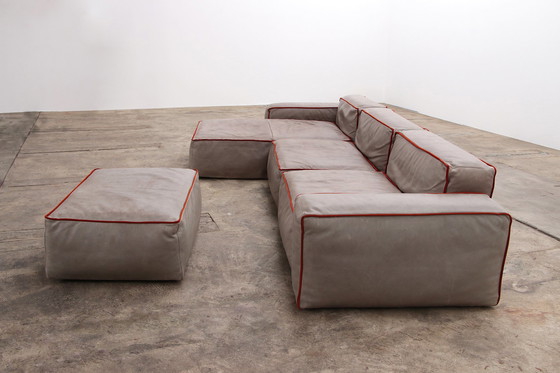 Image 1 of Modular Italian Leather Sofa Riff by Flexteam