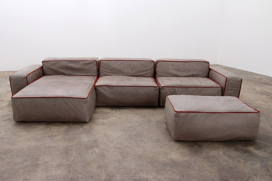 Image 1 of Modular Italian Leather Sofa Riff by Flexteam