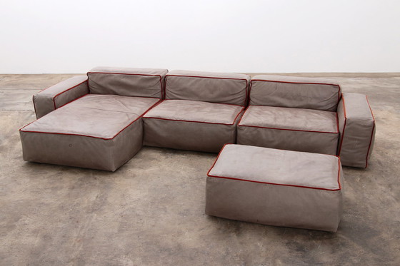 Image 1 of Modular Italian Leather Sofa Riff by Flexteam