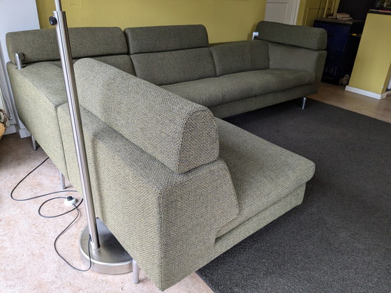 Image 1 of Leolux Horatio Corner Sofa Green Gray