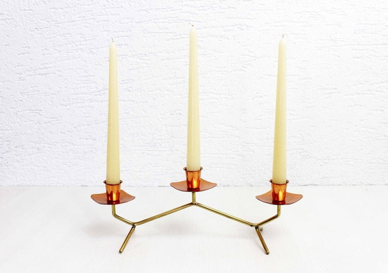 Image 1 of 1960 Art Deco candle holder