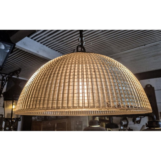 Image 1 of Vintage Holophane pendant lamp
