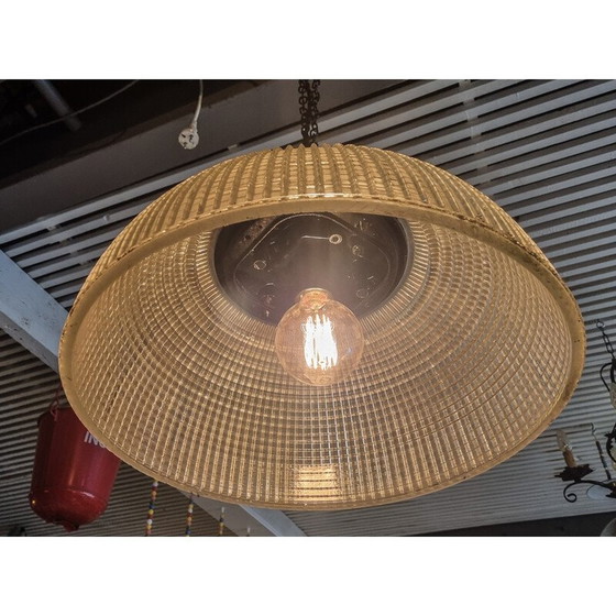 Image 1 of Vintage Holophane pendant lamp