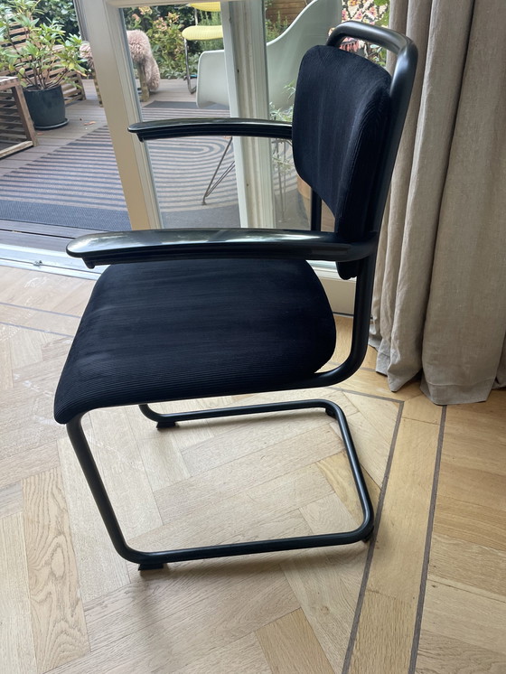 Image 1 of Gebr van der stroom dutch originals model gispen 201 chair black