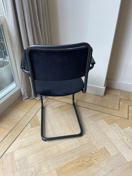 Image 1 of Gebr van der stroom dutch originals model gispen 201 chair black