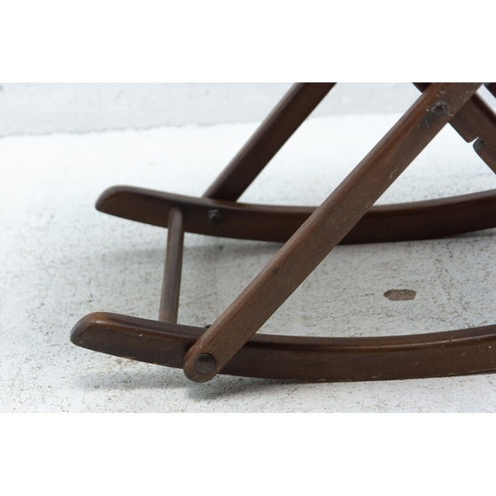 Image 1 of Vintage leatherette footrest, 1980s