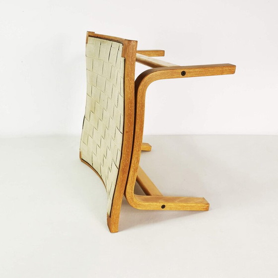 Image 1 of Vintage beech plywood footstool by Finn Ostergaard, Denmark 1970