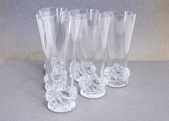 Image 1 of 6x crystal glasses DAUM model Sorcy 1960