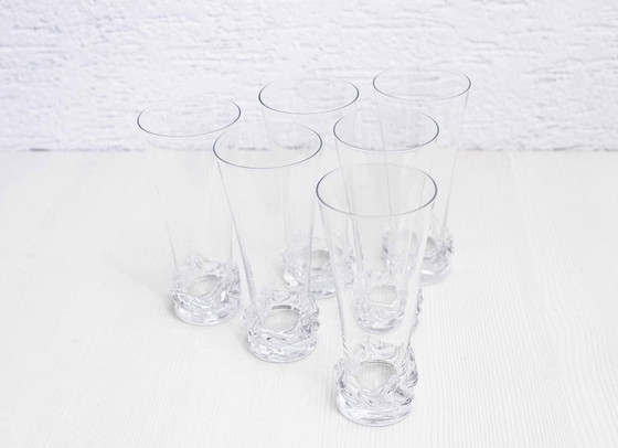 Image 1 of 6x verres en cristal DAUM modèle Sorcy 1960