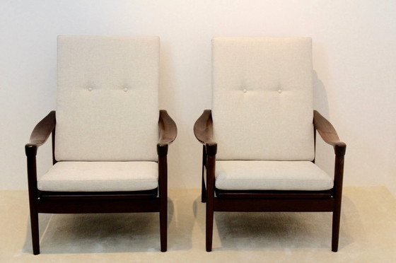 Image 1 of 2x De Ster Geldermalsen High Back Easy Chairs