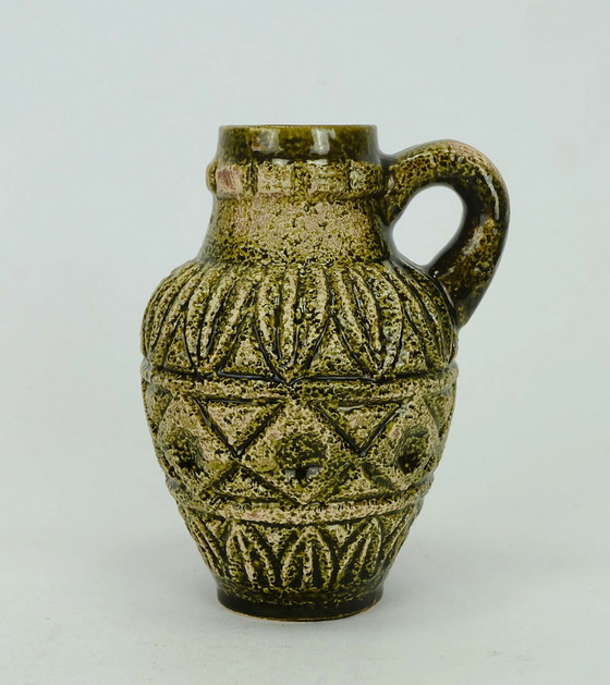 Image 1 of bay keramik vase relief pattern model 93 17 1960s