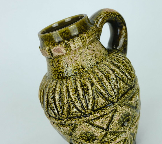 Image 1 of bay keramik vase relief pattern model 93 17 1960s