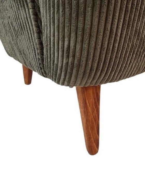 Image 1 of Artifort Armchair Green | Green Rib Fabric New