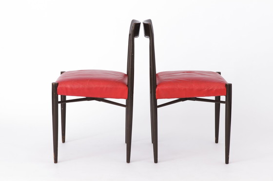 Image 1 of 2 Chaises Vintage 1960 Bois Allemagne
