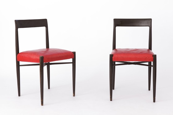Image 1 of 2 Chaises Vintage 1960 Bois Allemagne