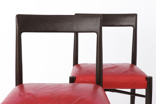 2 Chaises Vintage 1960 Bois Allemagne