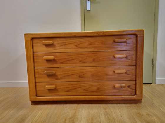 Image 1 of Vintage Silkeborg Danish Chest of Drawers Chest of Drawers Cabinet