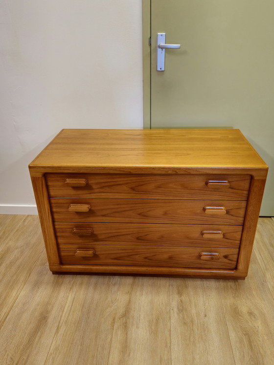 Image 1 of Vintage Silkeborg Danish Chest of Drawers Chest of Drawers Cabinet