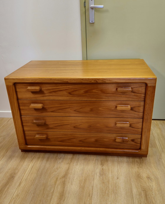 Image 1 of Vintage Silkeborg Danish Chest of Drawers Chest of Drawers Cabinet