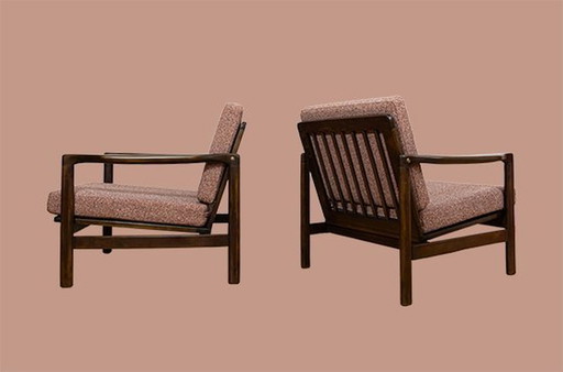 Pair Of Mid Century Armchairs B7522 By Zenon Bączyk, Poland, 1960'S